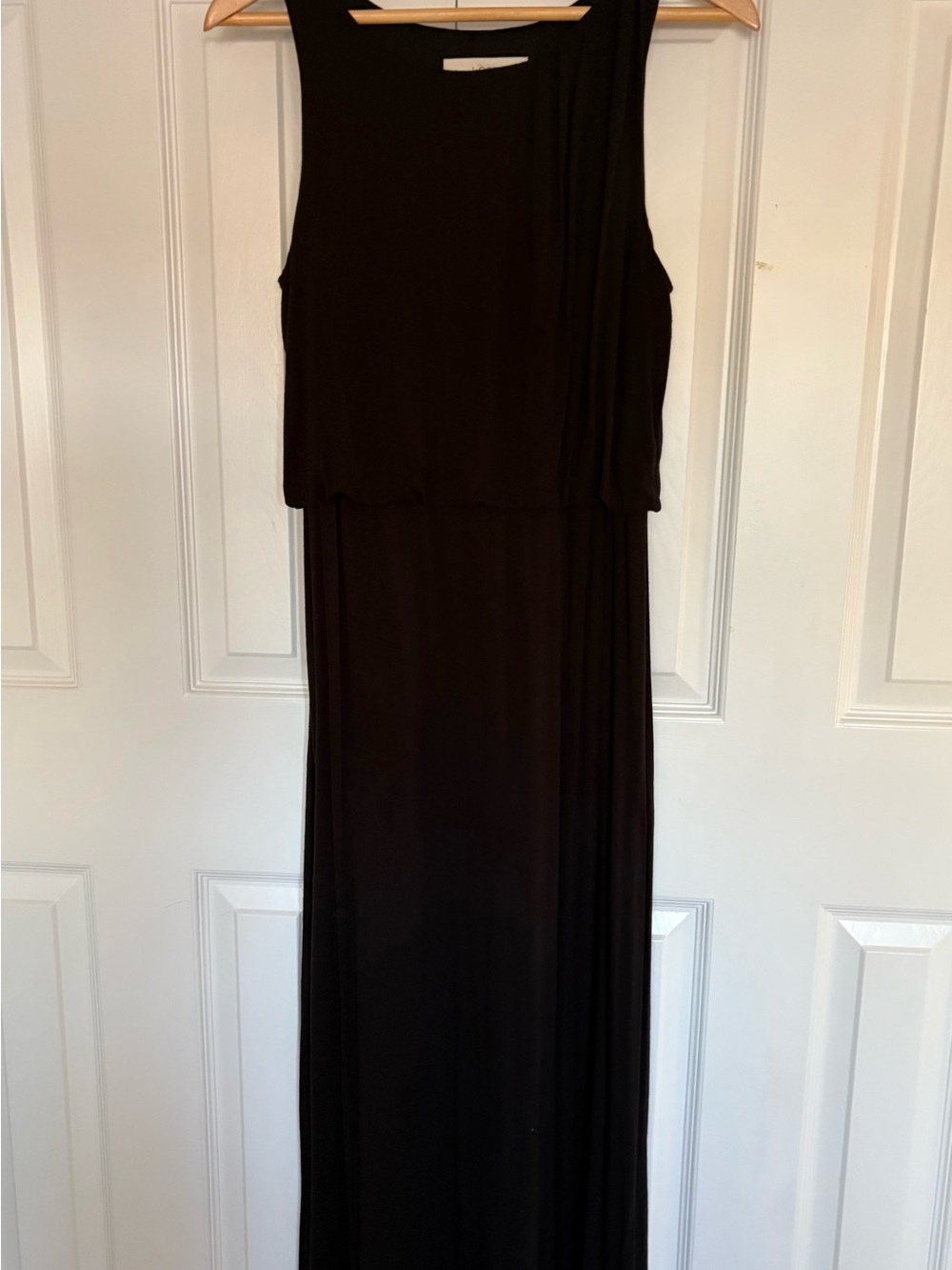 LOFT Black Sleeveless Maxi Dress Elegant Everyday